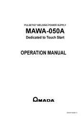 Amada PULSETIG MAWA-050A Operation Manual