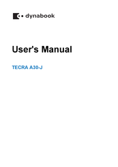 Toshiba A1PSZ30E1162 User Manual