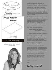 BUSH FURNITURE Kathy Ireland Home KI30307 Manual