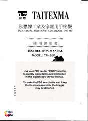 TAITEXMA TR-260 Instruction Manual