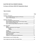 EG 750FX FAT Owner's Manual