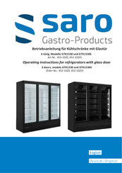 Gastro saro GTK1530S Operating Instructions Manual
