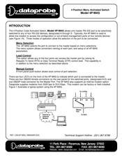Dataprobe 4P-MAS Quick Start Manual