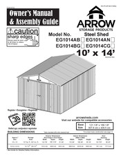 Arrow Storage Products EG1014BG Owner's Manual & Assembly Manual
