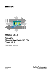 Siemens SPC6000 Operation Manual