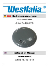 Westfalia 85 42 13 Instruction Manual