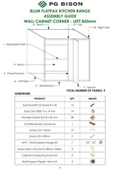 PG BISON BLUM FLATPAX Series Assembly Manual