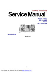 Panasonic SB-VK62 Service Manual