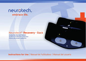 Neurotech Recovery - Back Instructions For Use Manual