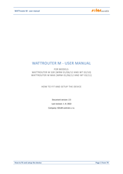 Solar WATTROUTER M SSR WRM 01 User Manual