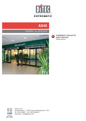 DITEC ENTREMATIC AS45 Installation Manual