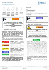 Thiele TWN 0859 Mounting Instructions