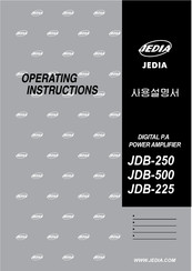 Jedia JDB-250 Operating Instructions Manual