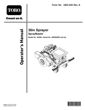 Toro SprayMaster 34246 Operator's Manual