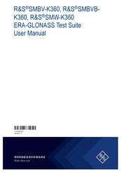 Rohde & Schwarz SMBV100B User Manual