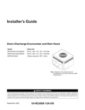 Trane BAYECON101AC Installer's Manual