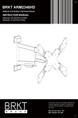 BRKT ARM2346HD Instruction Manual