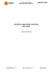 MSA SOA-1022 Operating Manual