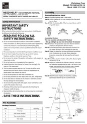 Home Accents Holiday 1005271539 Assembly Instructions