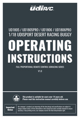 udir/c UD1806 Operating Instructions Manual