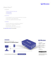 Lifesize Share Quick Reference Card