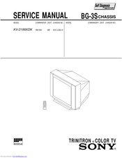 Sony Trinitron KV-2199XDK Service Manual