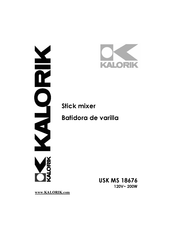 Kalorik USK MS 18676 Operating Instructions Manual