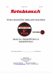 Rotabroach SMARTPUMA1 Manual