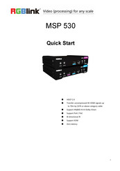RGBlink MSP530 Quick Start Manual
