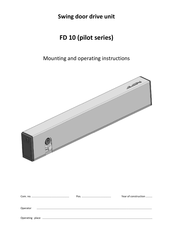 Quantek pilot Series Mounting And Operating Instructions