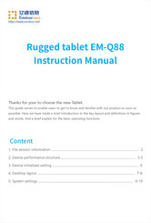 Rugged Computing EM-Q88 Instruction Manual