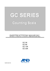 A&D GC Series Instruction Manual