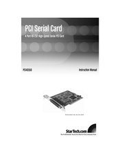 StarTech.com PCI4S550 Instruction Manual