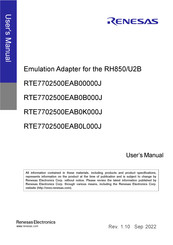 Renesas RTE7702500EAB0L000J User Manual