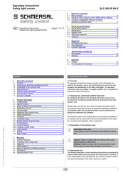 schmersal SLC 420 IP 69 K Operating Instructions Manual