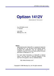 Mecasys Optizen 1412V User Manual