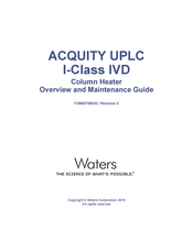 Waters ACQUITY UPLC I-Class IVD Overview And Maintenance Manual