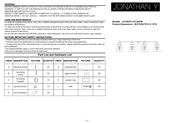 Jonathan Y Manhattan JYL3547A Manual