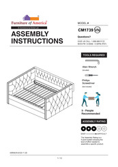 Furniture of America CM1739VN Assembly Instructions Manual