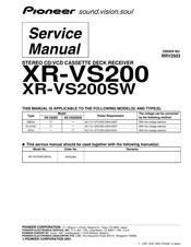 Pioneer XR-VS200SW/DDXJ Service Manual