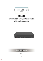 Simplified MFG RM44C User Manual