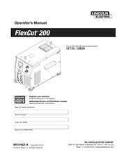 Lincoln Electric FlexCut 200 Operator's Manual