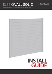 Boundaryline SLEEKWALL SOLID Install Manual