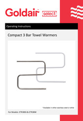 Goldair select ETR3BW Operating Instructions Manual