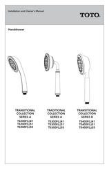 Toto TRANSITIONAL B TS400F41 Installation And Owner's Manual