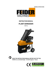 Feider Machines FBT70 Instruction Manual
