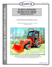 Curtis KUBOTA B3350 Installation & Owner's Manual