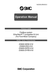 Smc Networks EX600-SEN5 16 Series Operation Manual