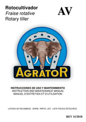 Agrator AV Series Instruction And Maintenance Manual