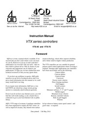 4qd VTX-40 Instruction Manual